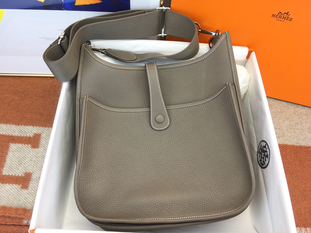 에르메스 에블린29 그레이 은장 끌레망스 가죽